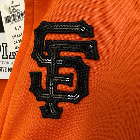 Victoria Secret Pink SF Giants Zipper Sweatshirt - Picture 7 of 7